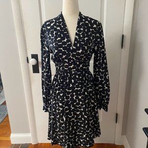 Kate Spade Black and White Midi Dress